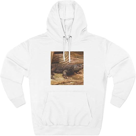 3dRose Mali Uromastyx lizard, Native to Northern Africa - NA02 DNO0815 - David Northcott Three-Panel Fleece Hoodie White/S