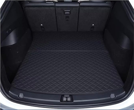 Trunk Liner Black, Rear Cargo Mat Custom Fit, All-Weather Trunk Replacement- Black/Black