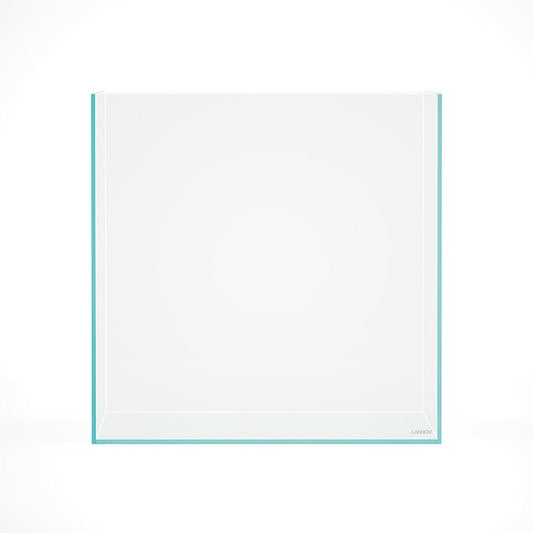 LANDEN 31 Gallon Cube Rimless Low Iron Aquarium Fish Tank,19.7" L × 19.7" W × 19.7" H (50cm x 50cm x50cm) 8mm Thickness with Nano Foam Leveling Mat Included