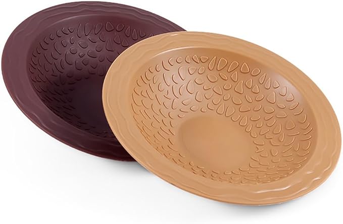 Turtle Bathing Pool Small for Reptiles & Amphibians - Resin Water Dish & Feeding Bowl with Gentle Slope - Safe for Turtles, Lizards, Frogs, Snakes (Yellow)
