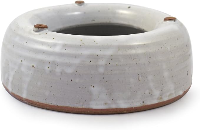 American Made Heavy-Weight Splash-Reducing Stoneware Water Bowl (48oz) | For Cats and Small Dogs