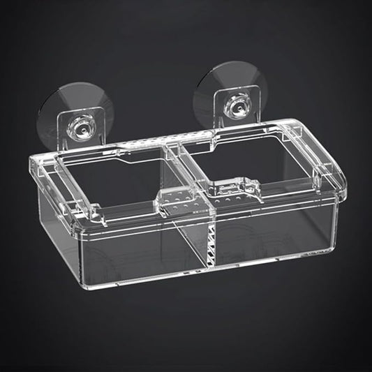 Escape Proof Reptile Feeding Dishes with Suction Cups, Plastic Anti-Escape Mealworms Bug Food Feeder Bowl for Lizard Leopard Gecko Chameleon Terrarium Tank Accessories