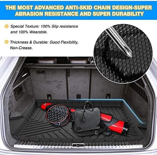 Cargo Liner Fits for Audi Q8/RS Q8 2019-2025 2026, All Weather Cargo Mat for Q8, Heavy Duty Waterproof Rear Trunk Mat for Q8 Accessories