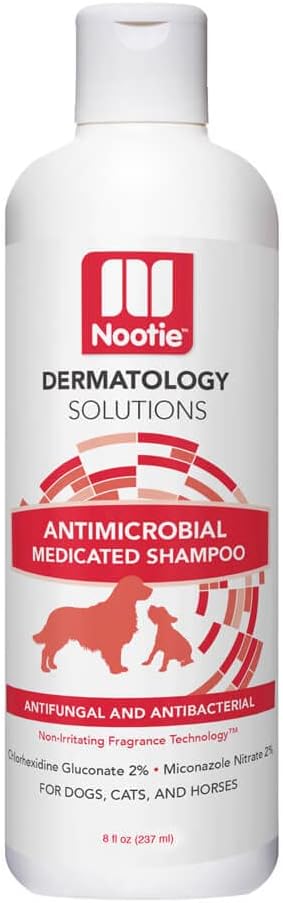 Nootie Medicated Pet Shampoo, Chlorhexidine Dog Shampoo for Itch Relief, Sold in Over 5,000 Vet Clinics & Pet Stores Worldwide- 8oz