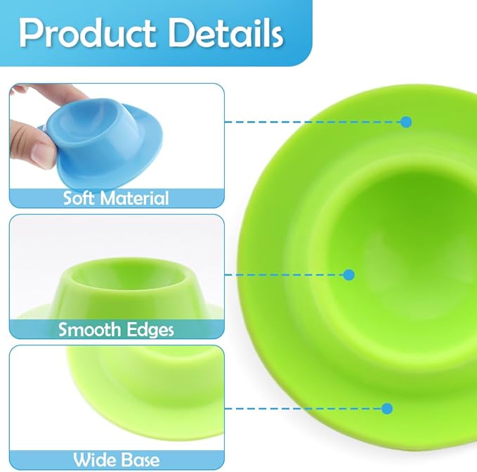 4 Pack Gecko Calcium Dish Small Reptile Food and Water Bowl Silicone Shallow Feeder for Reptile Lizard Gecko Frog Snake Turtle