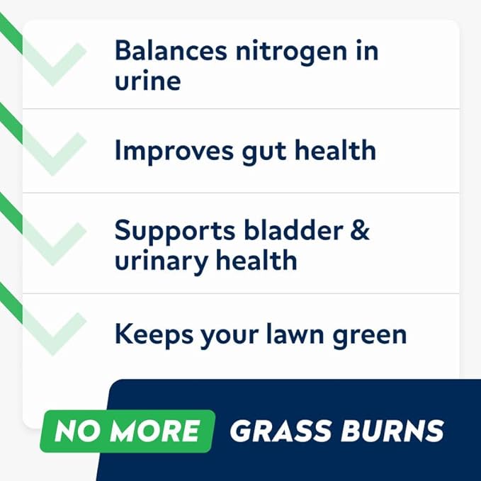 STRELLALAB Dog Pee Grass Chews - Urine Neutralizer for Green Grass Burn Spots - Grass Treatment for Pet Urine - Green Lawn Chews for Dogs with Probiotics - Made in USA (120Ct)