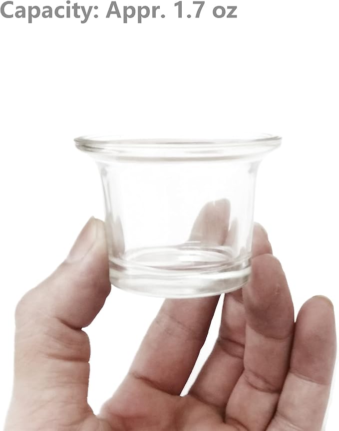 Reptile Glass Feeding Dish Food Water Bowl Feeder Bowl Cup Basin Fit for Small Pets Reptile Lizard Spider Scorpion, 3 Kinds of Capacity, 0.5 Oz,1.4 Oz, 1.7 Oz