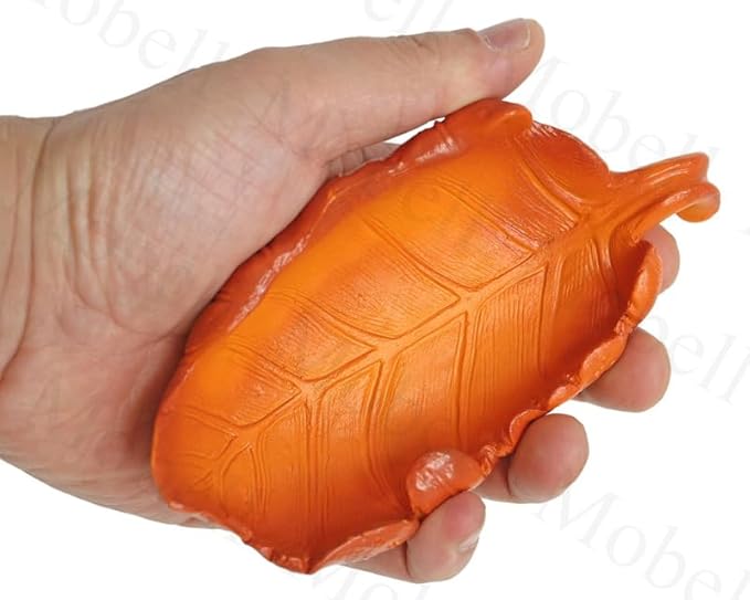 Reptile Feeding Dish Bowl,Leaf Food/Water Dish for Amphibians Tank,Reptiles and Other Little Critters Water Bowl,Premium Resin Reptile Terrarium Bowls for Lizard,Hermit Crab,Gecko,Tortoise(small size)