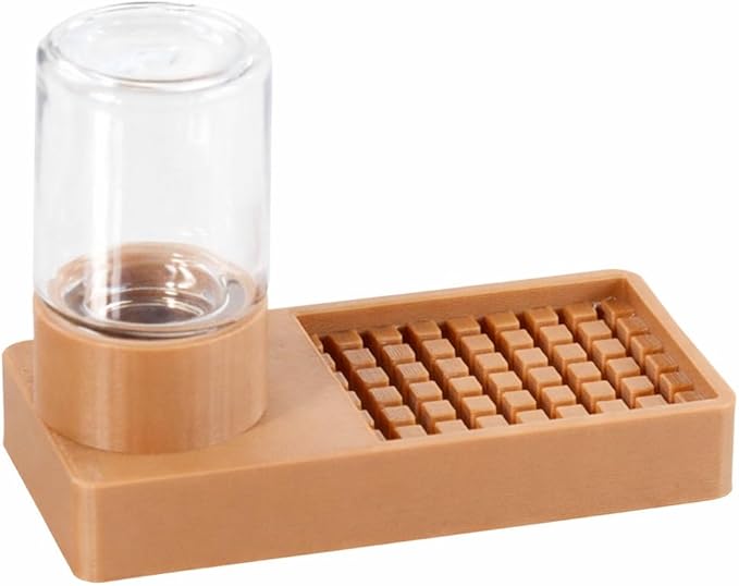 Jumping Spider Water Dispenser Jumping Spider Enclosure Accessories Suitable for Tarantulas, Praying Mantises,and Other Small Animal Enclosure Accessories (Natural Wood Color)