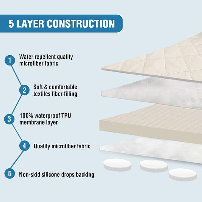 H.VERSAILTEX Sofa Cover, 100% Waterproof Slipcover Furniture Protector, Washable Couch Cover with Non-Skid Backing and Elastic Straps for Kids, Dogs, Pets(Oversized Sofa, Coconut Milk)