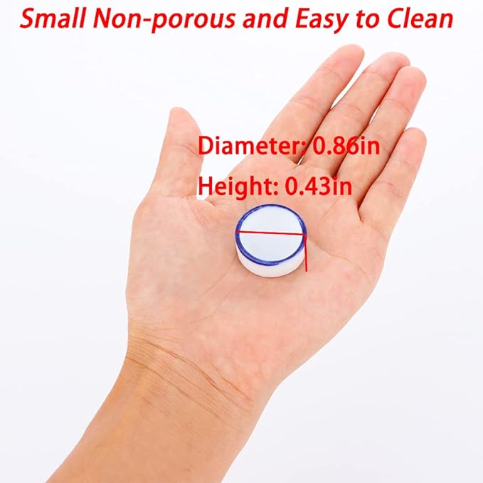 9 Pcs Spider Micro Water Bowl Tarantula Mini Ceramic Dish for Tarantula Spider Millipede Tiny Bugs (Small Size: 0.86" D, 0.43" H)