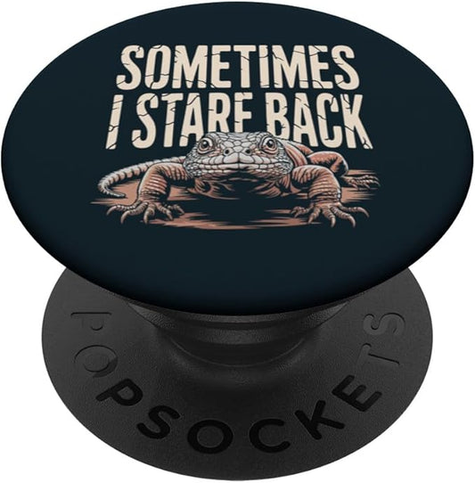 Uromastyx Owner Stare Back Uromastyx PopSockets Adhesive PopGrip