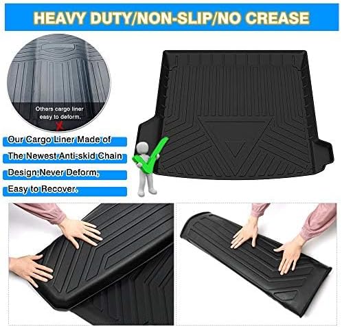 Cargo Liner Fits for Audi Q8/RS Q8 2019-2025 2026, All Weather Cargo Mat for Q8, Heavy Duty Waterproof Rear Trunk Mat for Q8 Accessories