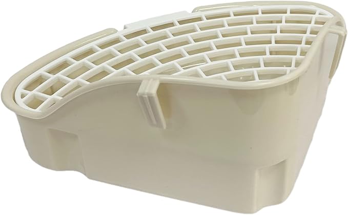 2Pcs Small Animal Corner Litter Box, Cage Potty Trainer for Hamster, Rabbit, Guinea Pig, Ferret, Gerbil, Chinchilla (2)