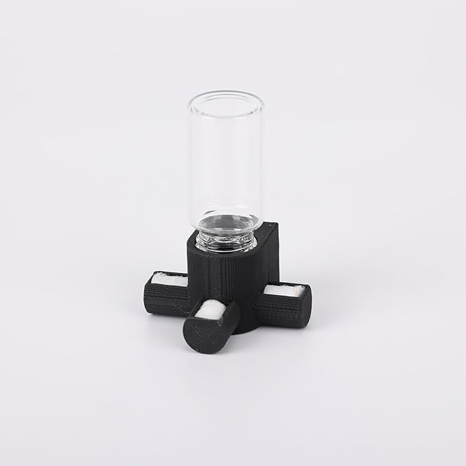 Jumping Spider Water Dispenser, Magnetic Hanging Feeder,Suitable for Jumping Spiders,Tarantulas, Praying Mantises,Arboreal Animals, and Other Small Animal Enclosure Accessories,5ML (Black)