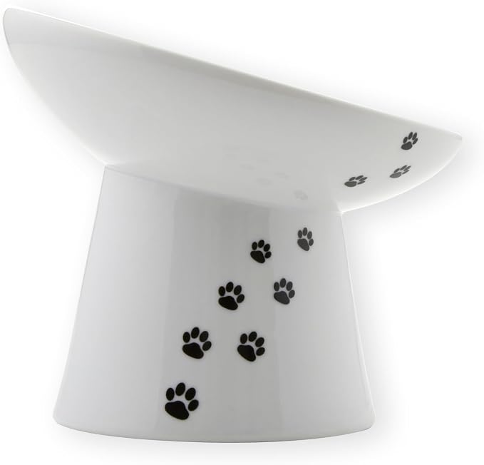 Necoichi Raised Dog Food Bowl, 15° Tilted (Dog, Extra Wide Tilted)