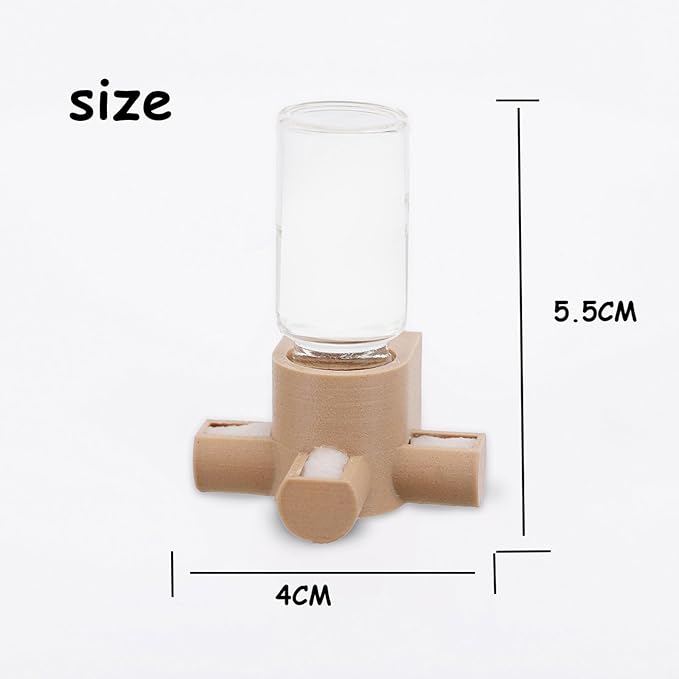 Jumping Spider Water Dispenser, Magnetic Hanging Feeder,Suitable for Jumping Spiders,Tarantulas, Praying Mantises,Arboreal Animals, and Other Small Animal Enclosure Accessories,5ML (Pink)