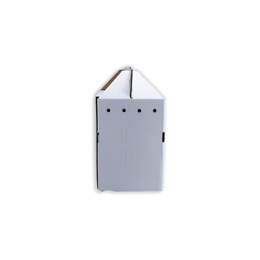 Disposable Cardboard Pet Carrier 12/Case | Sturdy Corrugated Cardboard Carrier | 17.5" L x 12.25" H x 8.75" W