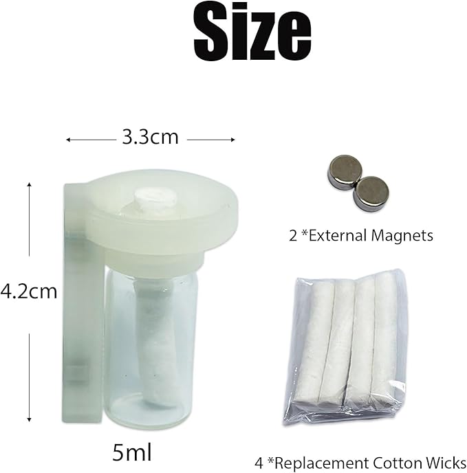 Jumping Spider Water Dispenser, Magnetic Hanging Feeder,Suitable for Jumping Spiders,Tarantulas, Praying Mantises,Arboreal Animals, and Other Small Animal Enclosure Accessories (Transparent, 5ML)