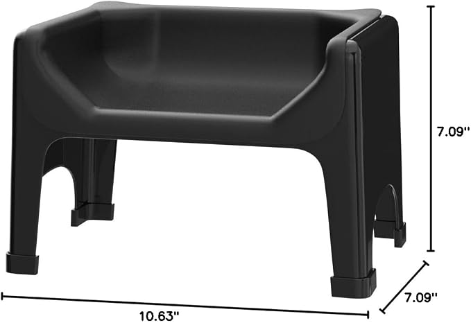 Fluff Trough Elevated Dog Bowl for Food Minimize Neck Strain | 5inch Tall Cat & Dog Feeding Stand | Vet Approved Non-Toxic Silicone Feeder Bowl | Raised Bowl for Medium & Small Dog/Pet with Flat Face