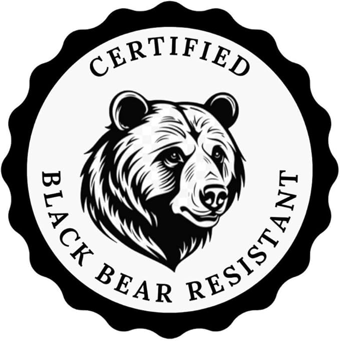 Ultimate Black Bear Trash Lock -Certified Black Bear Resistant, Patented, Animal Proof existing Trash cans, Four Straps. Also Works for Wind, Raccoon, Opossum, and Other varmints/Critters