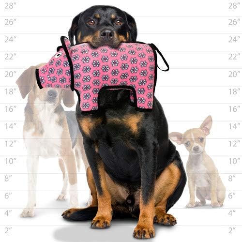 TUFFY® : 2 Pack Pig Dog Toy: Ultra Durable Plush Toy with Multiple Layers & Reinforced Seams, Washable and Floats, Original Construction