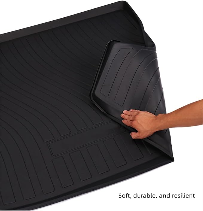 Yakitoko All Weather Cargo Liners for 2018-2024 Chevrolet Equinox and GMC Terrain Standard Cargo Mats Trunk Mat TPE Black