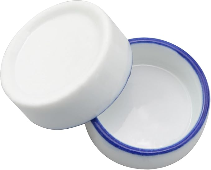 4PCS Small Animal Food Bowl Size 4 35x13mm Mini Ceramic Water Dish Cricket Feeding Dish for Tarantulas Scorpions Snails Mantis Micro Reptile Food Bowl