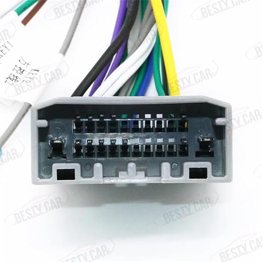 16pin Car Stereo Radio Power Retrofit Wiring Harness Adapter fits for Jeep Wrangler Cherokee Compass Grand Patriot Dodge Caliber Voyager Chrysler Sebring
