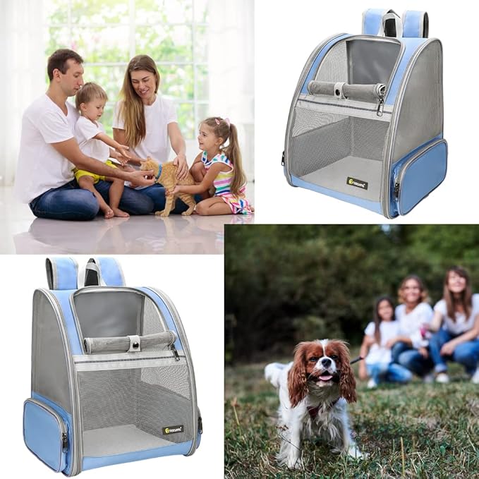 Texsens Innovative Traveler Bubble Backpack Pet Carriers for Cats and Dogs