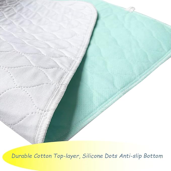 Washable Waterproof Bed Pads, Extra Absorbent 36”x60” (2 Pack | Anti Slip, Mattress and Furniture Protectors, Breathable, reusable underpads for Incontinence,Adults, Elderly, Kids, Pets