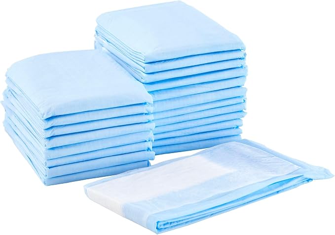 McKesson Underpads Bed Pads, Elderly, Light Absorbency, 23 x 36 in, 150 ct | and Baby, Pee Pads, Fluff