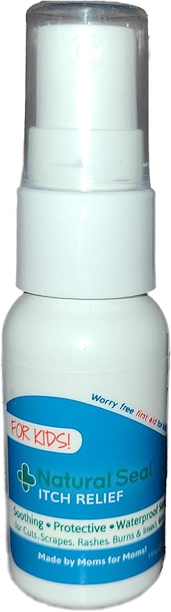 KeriCure's Natural Seal Spray on Bandage with Itch Relief, 1oz First Aid Barrier, Soothing, Protective, Moisturizing Liquid Bandage for Kids, Woman Owned Small Business