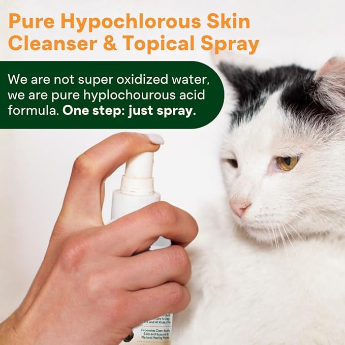 Sting-Free Wound & Skin Care Spray for Dogs, Cats & Pets | Vet-Grade Repair Mist for Cuts, Hot Spots, Rashes, Burns & Itch Relief | Non-Toxic, No Alcohol, Lick-Safe, No Residue (4 fl oz)
