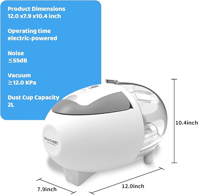 Dog Grooming Vacuum,6-in-1 Pet Grooming Kit,13000Pa,2L Dust Cup | Low Noise <55dB, Steam Brush for Shedding, Clipper & Grooming Kit, Professional for Dogs Cats, Home Cleaning Use