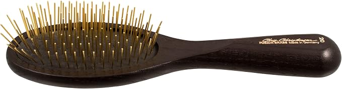 Chris Christensen 20 mm Oval Pin Dog Brush, Fusion Series, Groom Like a Professional, Brass Pins, 100% Static Free, Ground and Polished Tips