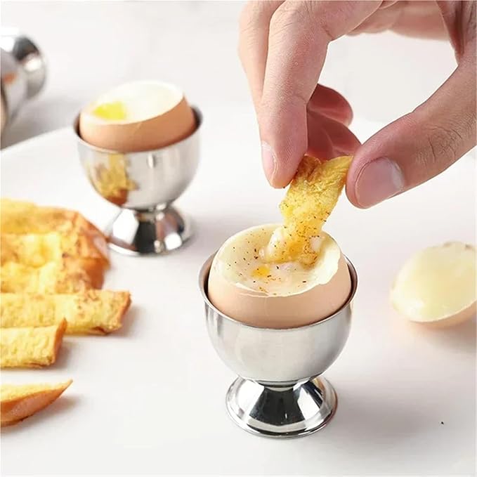 Stainless Steel Eggshell Opener Soft Boiled Egg Cup Holder Home Kitchen Gadgets(1Pc Egg Shell Opener)