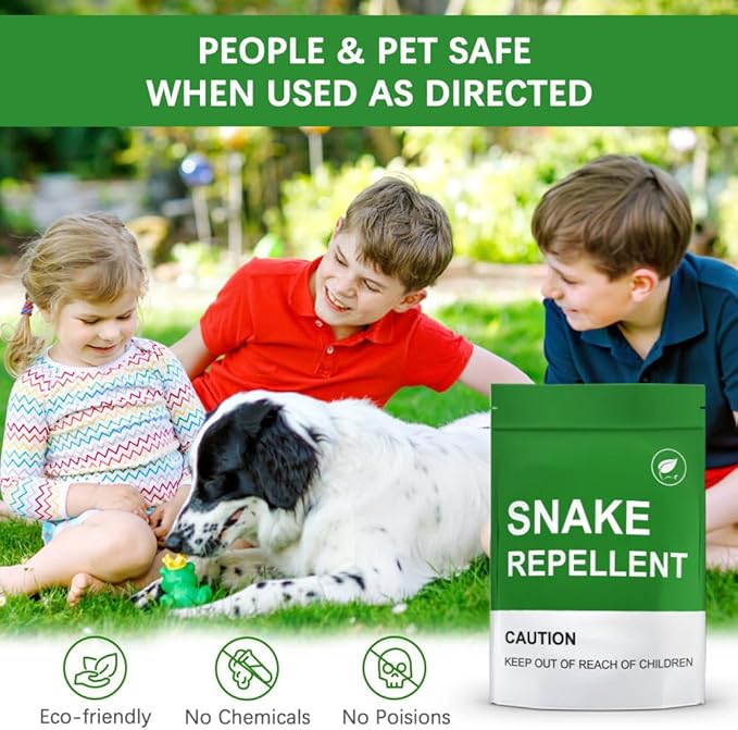AJOQFKTD Snake Repellent for Yard, Snake Repellent Outdoor, Snake Away Repellent for Outdoors Pet Safe, Backyard Snakes Deterrent, Copperhead Snake Repeller (1 Ounce (Pack of 8))
