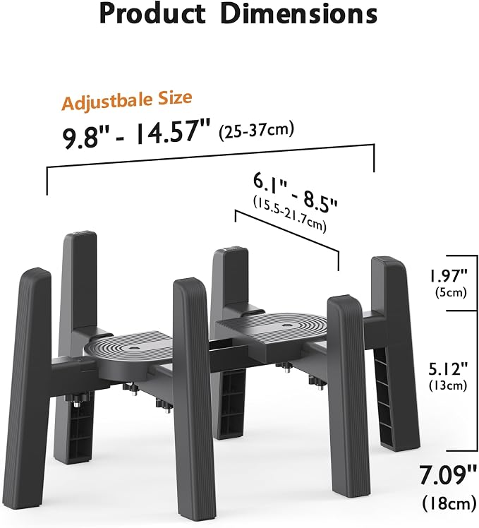 Dog Water Dispenser Stand, Pet Automatic Feeder Holder [Stand Only] | Elevated Pet Water & Food Bowl for Medium Dogs, Stable and Anti-Slip Raised Bowl
