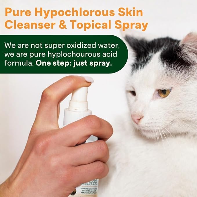 Sting-Free Wound & Skin Care Spray for Dogs, Cats & Pets | Vet-Grade Repair Mist for Cuts, Hot Spots, Rashes, Burns & Itch Relief | Non-Toxic, No Alcohol, Lick-Safe, No Residue (8 fl oz)