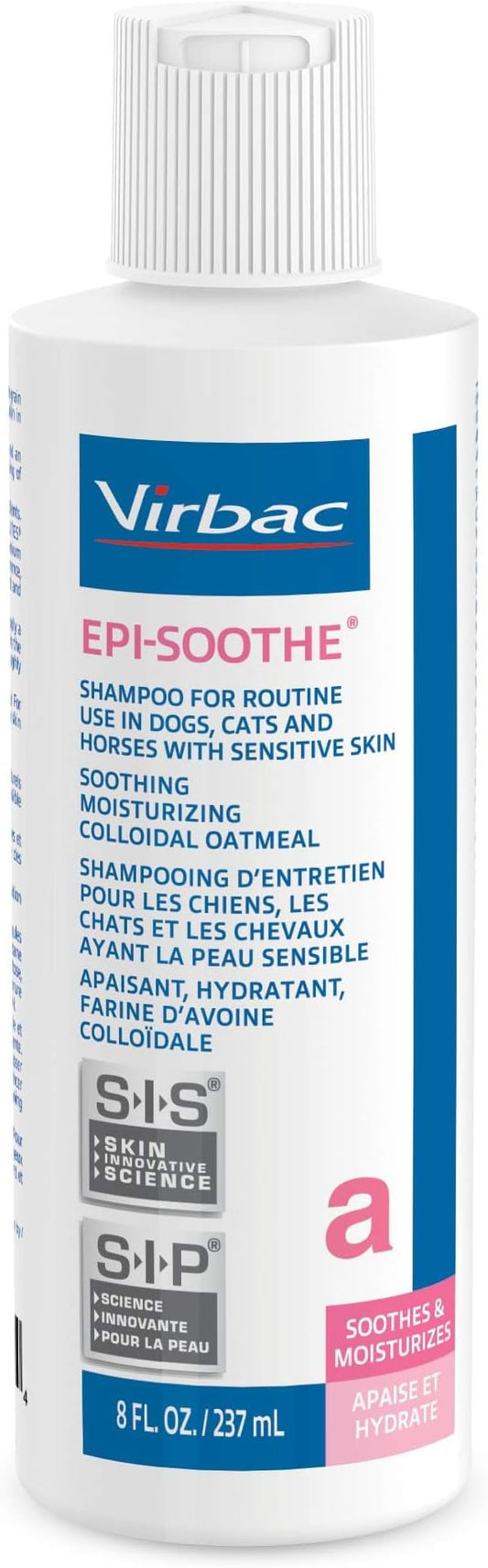 Virbac EPI-SOOTHE® Shampoo For Dogs, Cats & Horses (8 oz) - For Dry and Sensitive Skin