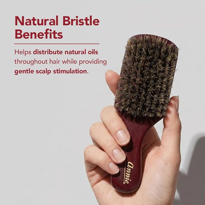 Annie Soft Club 100% Pure Boar Bristle Wave Hair Brush for Men
