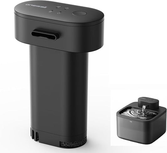 oneisall Water Pump(Battery Motor) for 2.2L 3.2L Wireless Cat Fountain | SilentFlow™,Ultra Quiet,Spare Replacement For When One Runs Out Of Power,for Model
