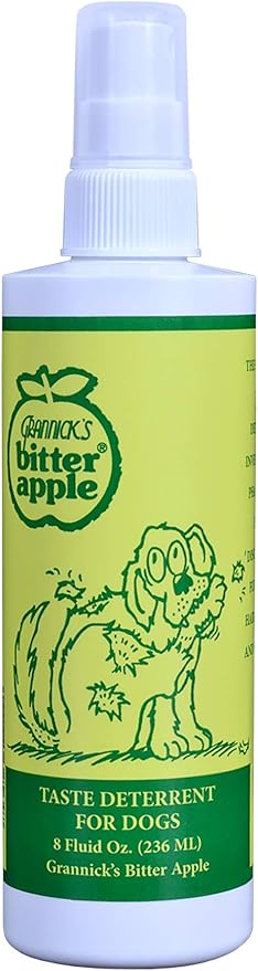 Grannicks Bitter Apple Taste Deterrent No Chew Spray for Dogs, 8oz (Pack of 3)