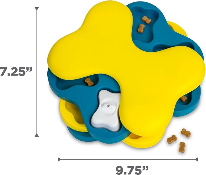 Outward Hound by Nina Ottosson Dog Tornado – Interactive Treat Puzzle Enrichment Toy, 3 Spinning Layers, Level 2 Intermediate