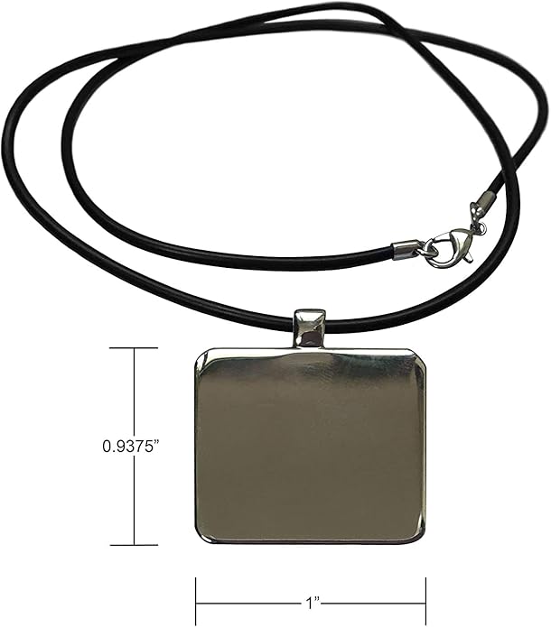 3dRose Three Kissing Budgie Budgerigar Birds Necklace With Rectangle Pendant
