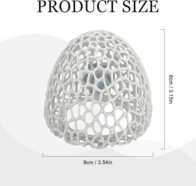 Cave with Suction Cup, Aquarium Betta Fish Hideout Habitat Decor, Stable Resting Hiding Place for Cherry Shrimp, Dwarf Shrimp, Guppy and Small Fish (White)