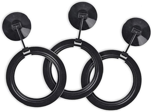 SunGrow Betta Feeding Ring, Prevent Water Turbulence from Washing Food into Filter, Practical Round Floating Food, Suitable for Guppy, Goldfish and Other Small Fish (3 Feeding Rings)