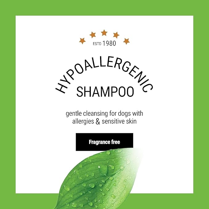 The Coat Handler Hypoallergenic Dog Shampoo - All Natural Ingredients, for Pets with Sensitive Skin, Hypoallergenic, 5 to 1 Concentration, Non-Scented (16 oz)