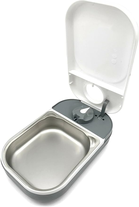 Closer Pets C100 One Meal Automatic Pet Feeder for Cats and Small Dogs with Stainless Steel Bowl Insert